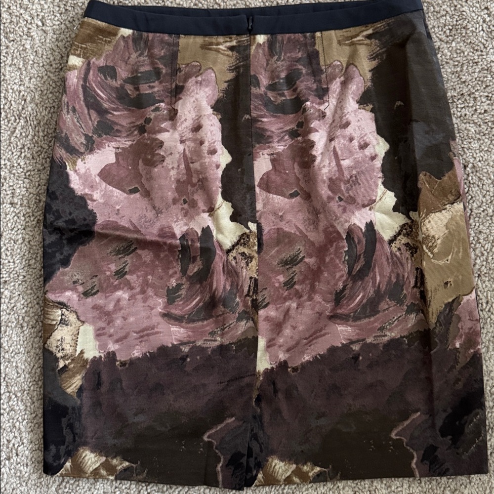 LOFT Abstract Mini Skirt in Black, Brown, and Pink - Picture 3 of 3